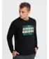 Mužská mikina OMBRE om-ssps-0156 čierna