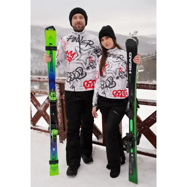  Pánska prémiová funkčná termo mikina ALTISPORT VOJ/ALM054TER03 ŠEDO-ČERVENÁ 