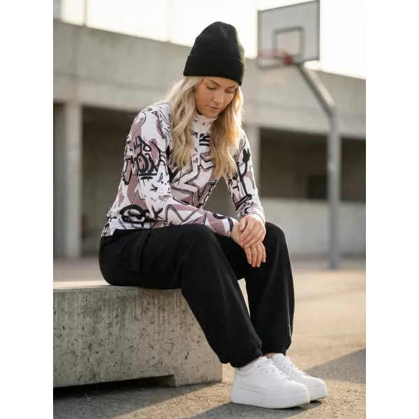  Dámska prémiová funkčná termo mikina ALTISPORT VOJ/ALW054TER03 BIELA ŠEDÁ 