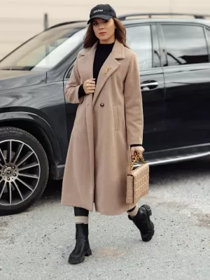 Dámsky kabát dstreet mantova ny0739 BEIGE