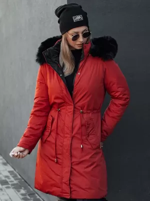 Dámsky kabát DSTREET TRENDNEL TY4588 ČERVENÁ