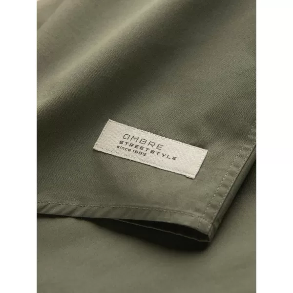  Pánska košeľa OMBRE om-shss-0168 khaki 