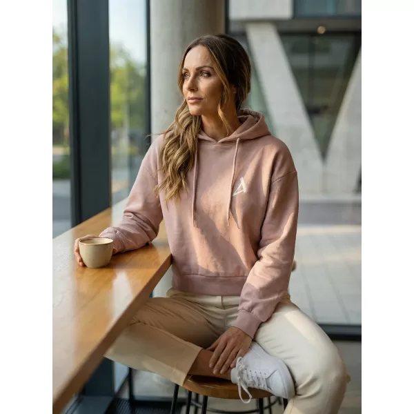  Dámska mikina z organickej bavlny ALTISPORT BYB/ALW002BY183 STARORUŽOVÁ 