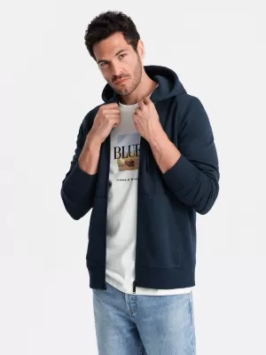 Pánska mikina OMBRE om-ssbz-0160 Navy modrá