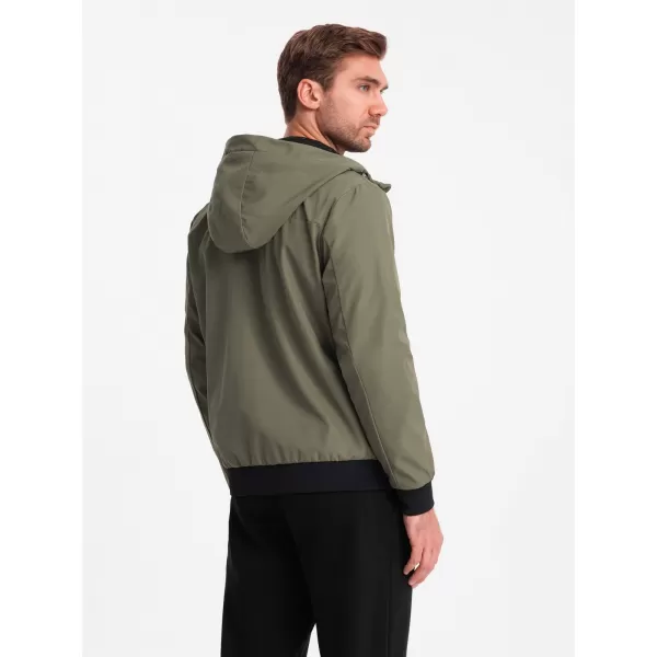  Pánska OMBRE om-janp-0149 Olive bunda 