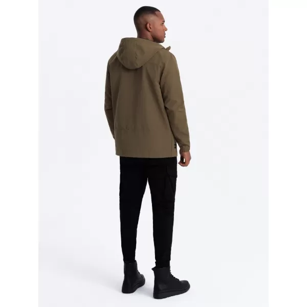  Pánska bunda OMBRE om-janp-0191 hnedá 