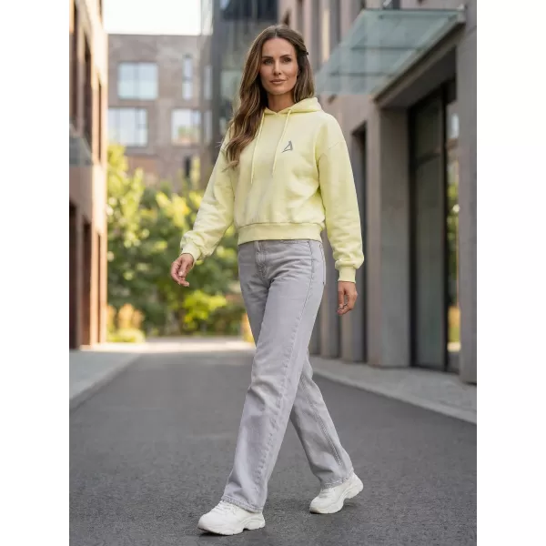 Dámska mikina z organickej bavlny ALTISPORT BYB/ALW002BY183 JEMNE ŽLTÁ 