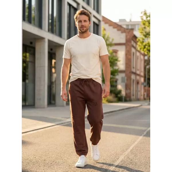  Pánske tepláky ALTISPORT BYB/ALM002BY286 ČOKOLÁDOVO HNEDÁ 