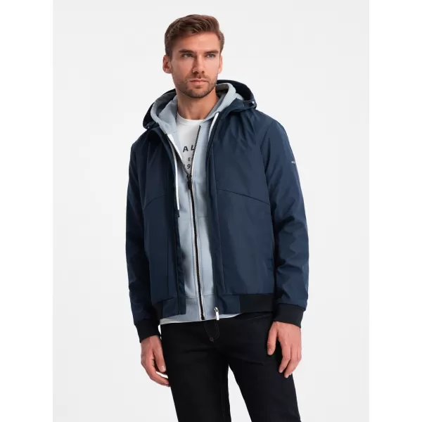  Pánska bunda OMBRE om-janp-0149 NAVY MRUE 