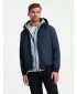 Pánska bunda OMBRE om-janp-0149 NAVY MRUE
