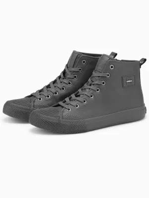 Pánske OMBRE om-font-0157 šedé topánky