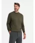 Pánsky sveter OMBRE OM-SWTN-0100 KAKI