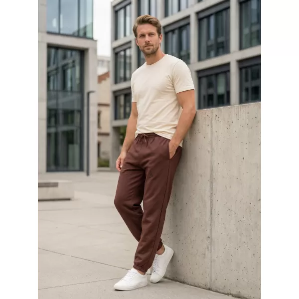  Pánske tepláky ALTISPORT BYB/ALM002BY286 ČOKOLÁDOVO HNEDÁ 