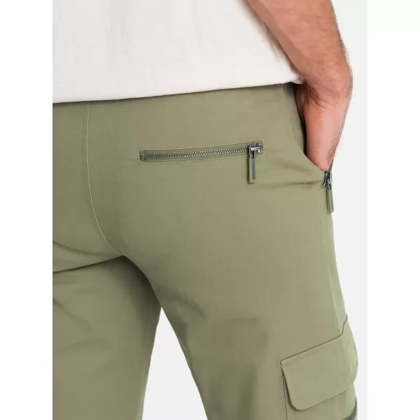  Pánske nohavice OMBRE om-pacg-0204 Olive 