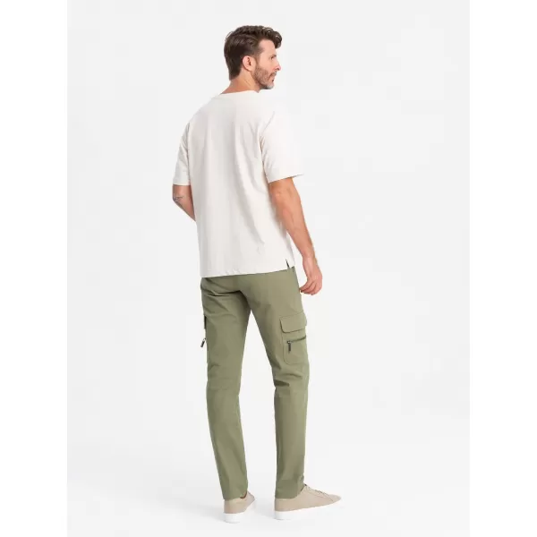  Pánske nohavice OMBRE om-pacg-0204 Olive 