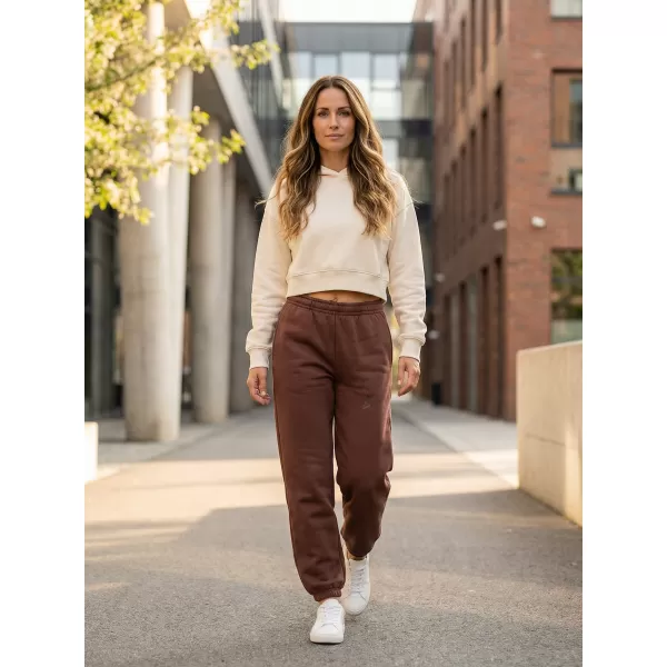  Dámske tepláky ALTISPORT BYB/ALW002BY291 ČOKOLÁDOVO HNEDÁ 