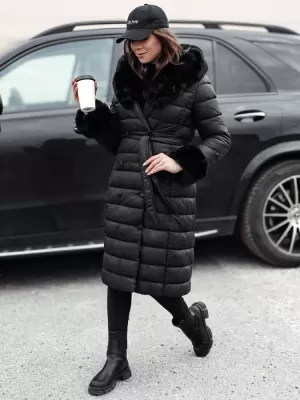 Dámsky kabát DSTREET ZAELEGANTE TY4779 ČIERNA