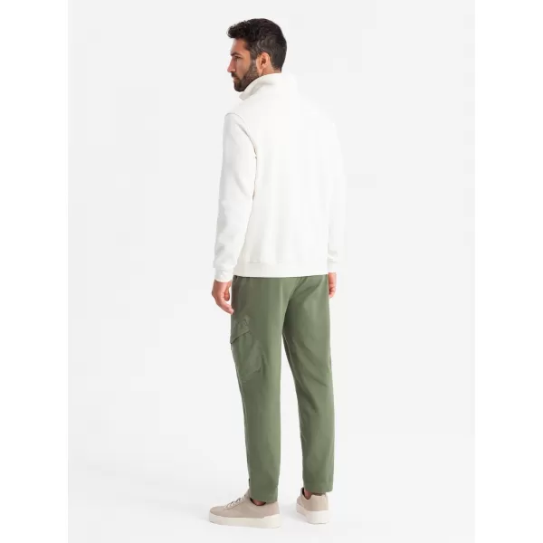  Pánske nohavice OMBRE om-pajo-0199 Olive 