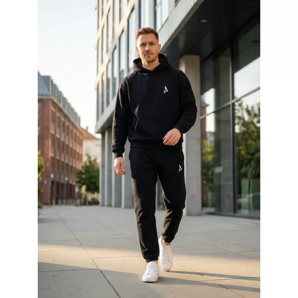  Pánska mikina ALTISPORT BYB/ALM002BY284 ČIERNA 