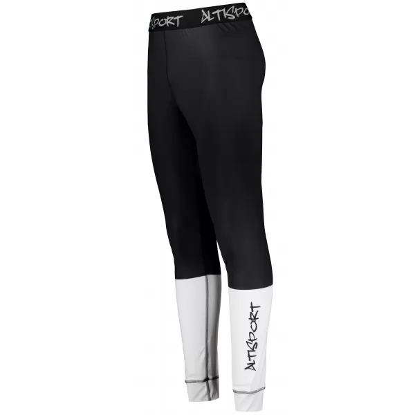  Prémiové pánske funkčné termo nohavice ALTISPORT VOJ/ALM051TER02 ČIERNOBIELY 