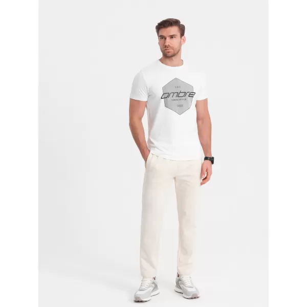  Pánske tepláky OMBRE om -pabs-0206 CREAM 