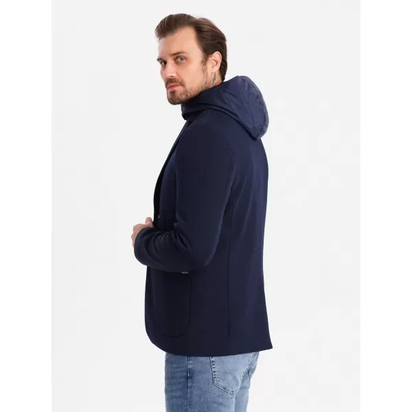  Pánska bunda OMBRE om-blzb-0133 NAVY BLUE 