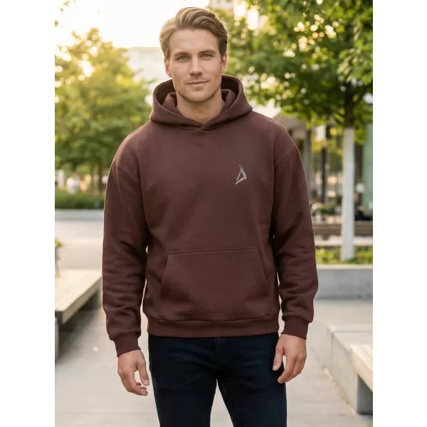  Pánska mikina ALTISPORT BYB/ALM002BY284 ČOKOLÁDOVO HNEDÁ 