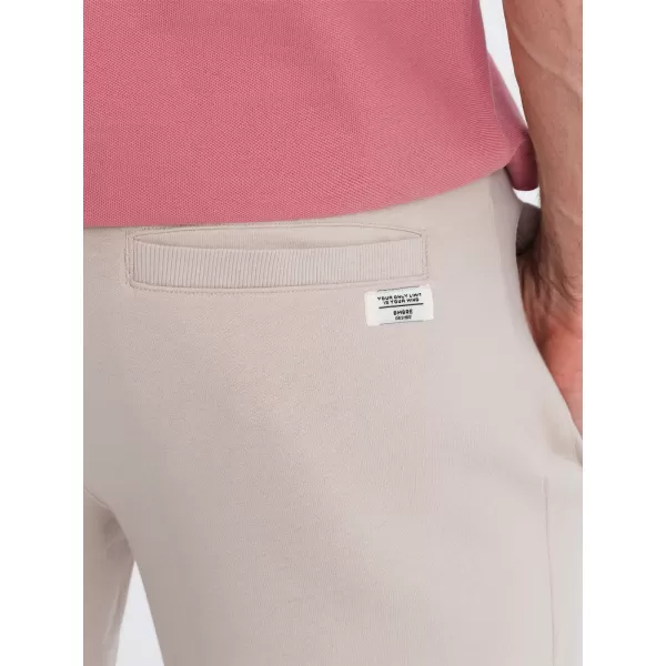  Pánske šortky OMBRE om-srbs-0139 ľahká béžová béžová 
