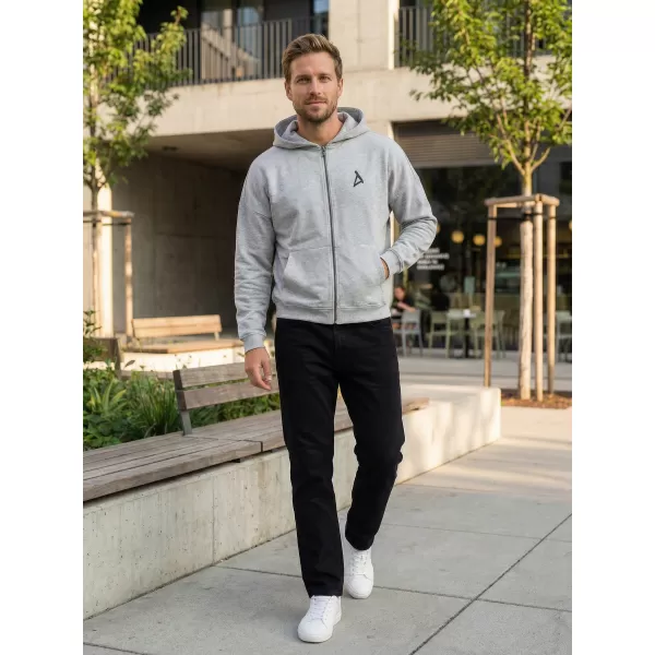  Pánska mikina na zips z 90. rokov ALTISPORT BYB/ALM002BY254 TMAVOSIVÝ MELÍR 