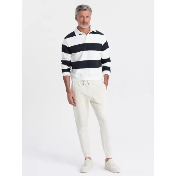  Pánske tepláky OMBRE om -pabs-0173 CREAM 