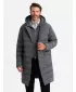 Pánsky kabát OMBRE OM-JALJ-0177 GRAPHITE