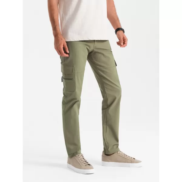  Pánske nohavice OMBRE om-pacg-0204 Olive 