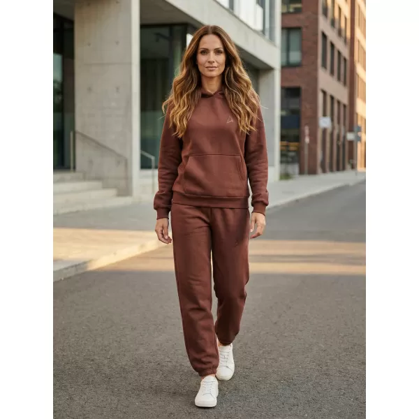  Dámske tepláky ALTISPORT BYB/ALW002BY291 ČOKOLÁDOVO HNEDÁ 