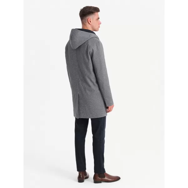  Pánsky kabát OMBRE Om-Cowc-0122 Navy modrá 