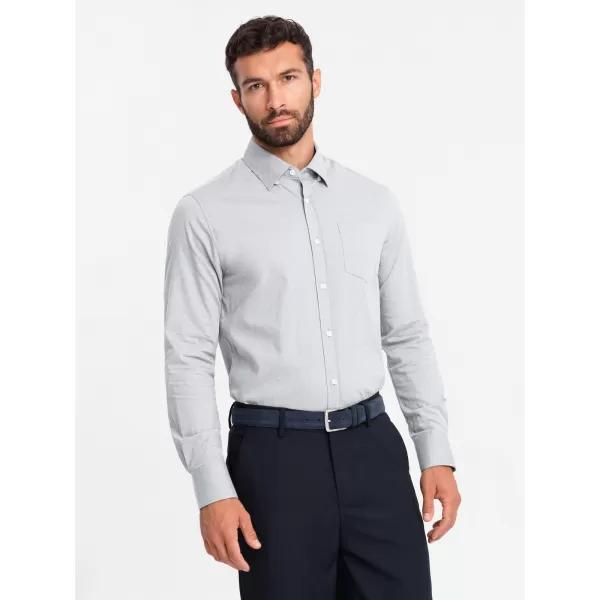  Pánska košeľa OMBRE om-shcs-0174 šedá 