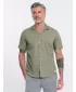 Pánska košeľa OMBRE om-shss-0168 khaki
