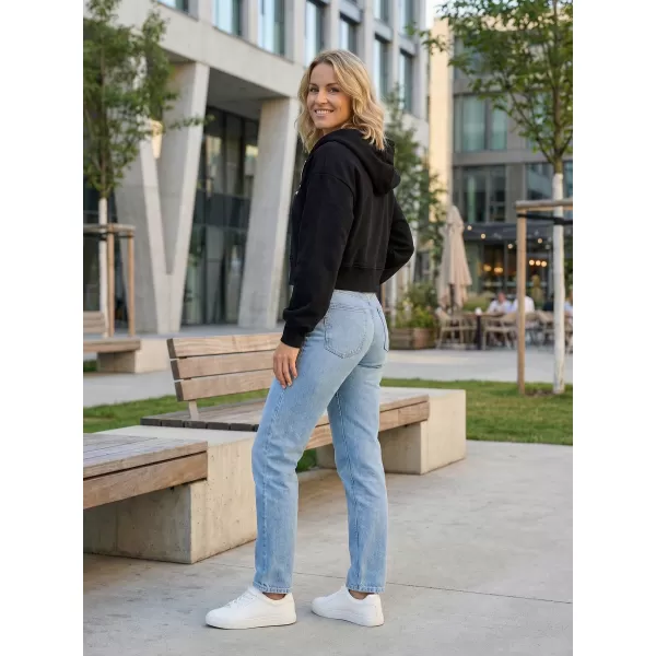  Dámska krátka oversized mikina ALTISPORT BYB/ALW056BY237 ČIERNA 