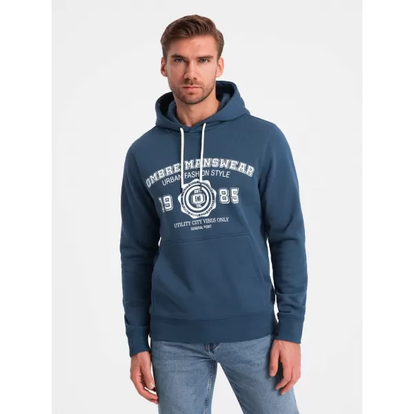  Pánska mikina OMBRE OM-SSPS-0143 NAVY MODRÉ 