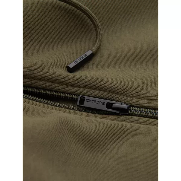  Pánska mikina OMBRE om-ssbz-0160 Olive 