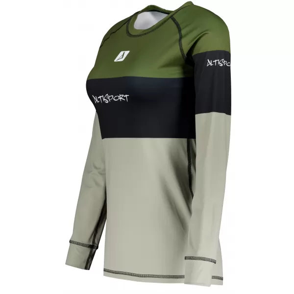  Dámske prémiové funkčné termo tričko s dlhým rukávom ALTISPORT VOJ/ALW051TER01 KAKI 