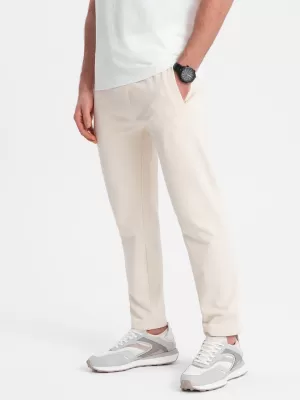 Pánske tepláky OMBRE om -pabs-0206 CREAM