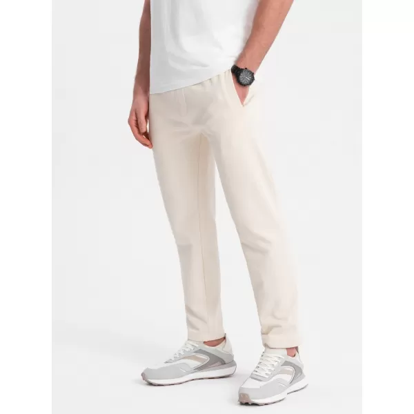  Pánske tepláky OMBRE om -pabs-0206 CREAM 