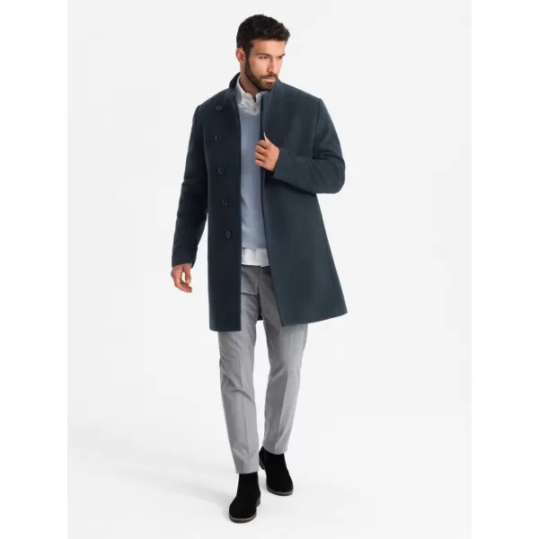  Pánsky kabát OMBRE om-cowc-0120 Navy BLUE 