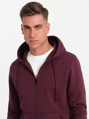 Pánska mikina OMBRE om-ssbz-0160 gaštan