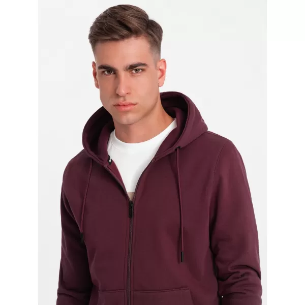  Pánska mikina OMBRE om-ssbz-0160 gaštan 