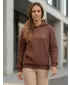 Dámska mikina ALTISPORT BYB/ALW002BY289 ČOKOLÁDOVO HNEDÁ