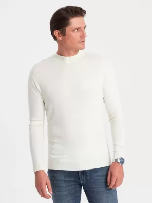 Pánsky sveter OMBRE OM-SWTN-0100 KRÉM
