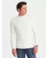 Pánsky sveter OMBRE OM-SWTN-0100 KRÉM