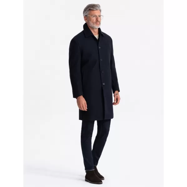  Pánsky kabát OMBRE om-kowc-0106 NAVY BLUE 