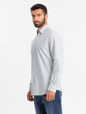 Pánska košeľa OMBRE om-shos-0172 modrá